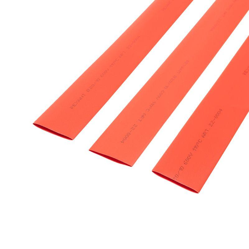 Трубка термоусадочная ТУТ нг 20,0/10,0 красная - 1м, не поддерживает горение