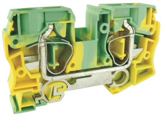 Заземляющая клемма UJ5-35JD - Заземляющая клемма, тип фиксации провода: пружинный, номинальное сечение: 35 мм кв., ширина: 16,2 мм, цвет: желто-зеленый, тип монтажа: DIN 35