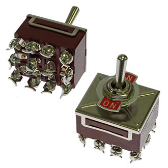 KN3B-402A - Тумблер ON-ON (12c) 3А 250В