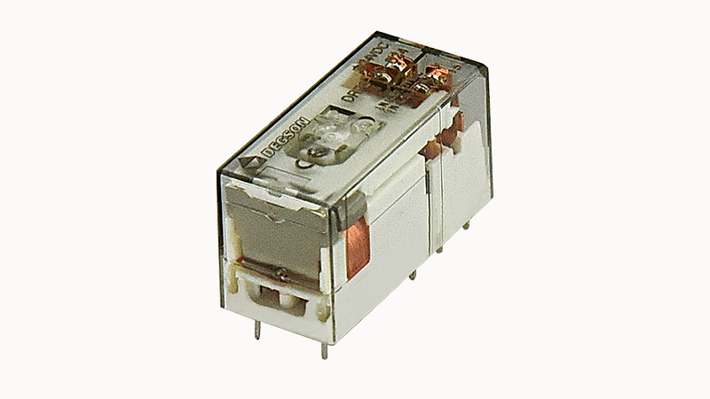 Реле без колодки DRPB-2C-D24 - Реле, 2 группы переключающих контактов, 8A, 24DC, материал контактов: Ag