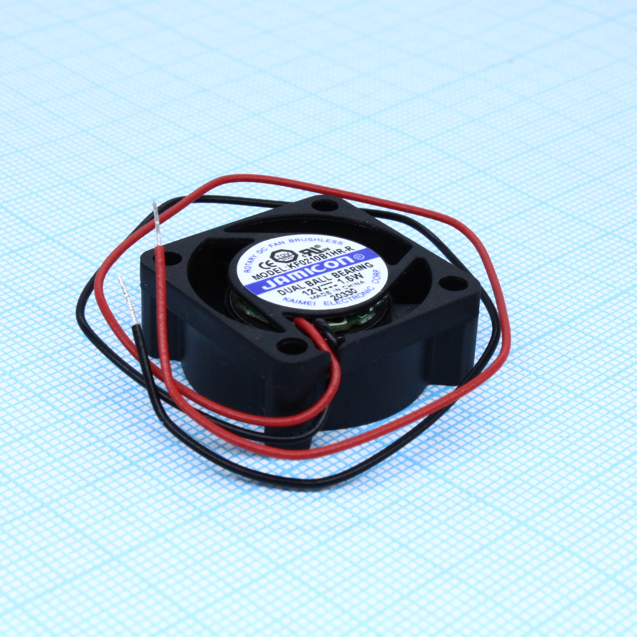 KF0210B1HR-R - Вентилятор 12В Dc, 25х25х10мм подшипник качения