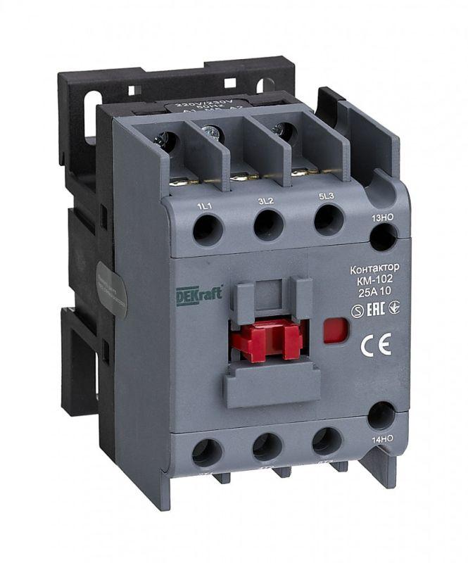 Контактор КМ-102 25А 230В AC АС3 АС4 11 21922DEK