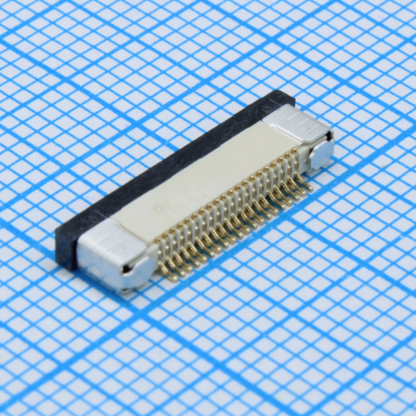 DS1020-09-20VB8A-R - FPC разъем для шлейфа на плату, поверхностный монтаж 20pin, шаг 0.5мм