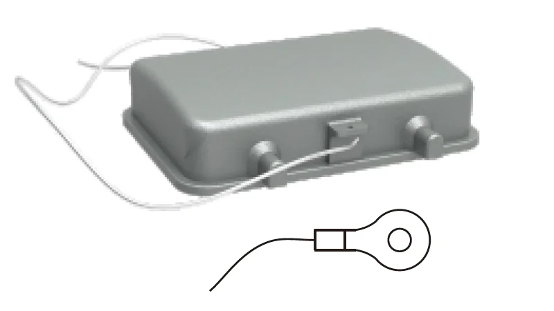 Защитная крышка D32A-CV-4g/2S - Защитная крышка, пластиковая, типоразмер D32A, без защелок (стопора для двух защелок), стропа с кольцевым наконечником от утери