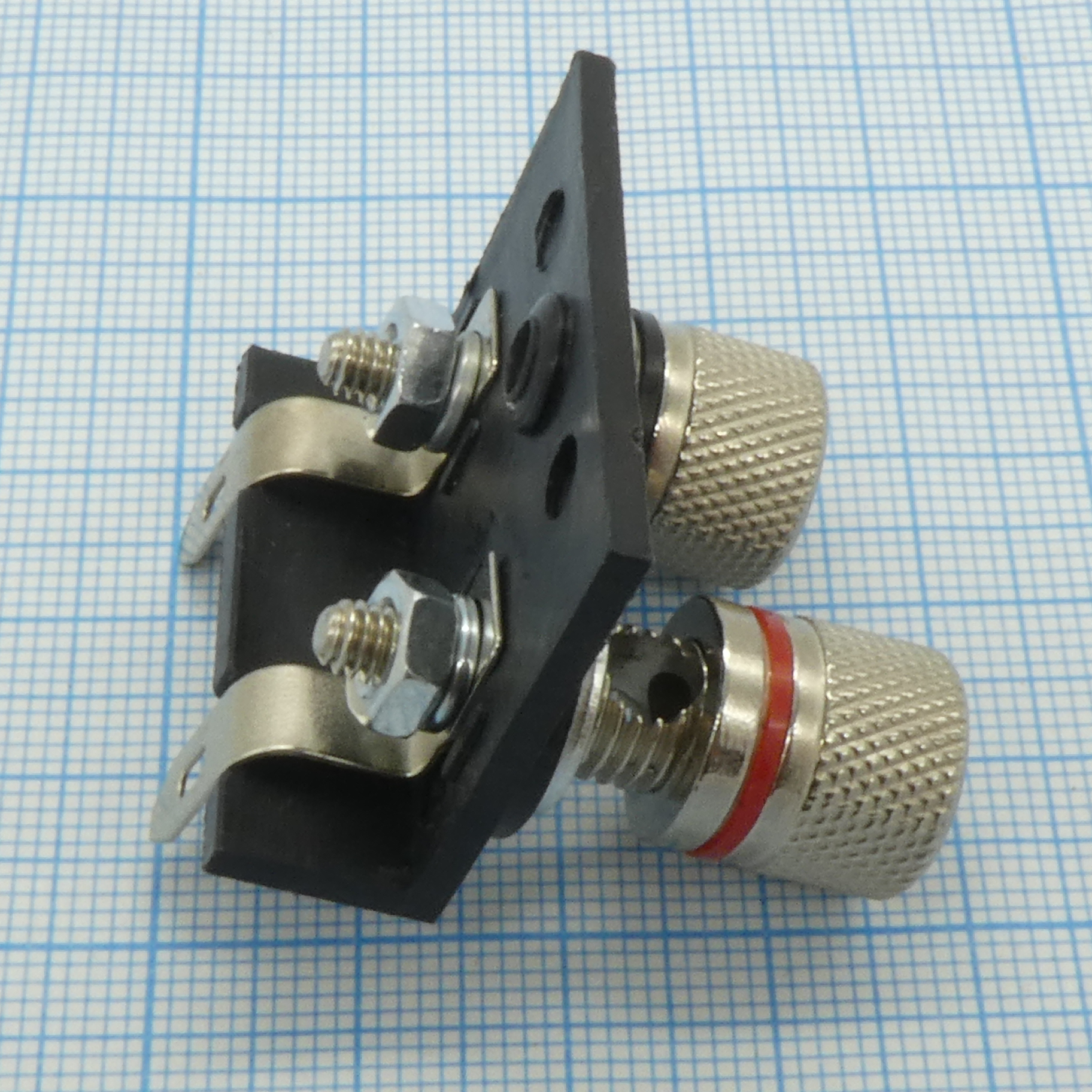 Зажим 0017 мет. - терминал 35/27мм, 2 винтовых зажима