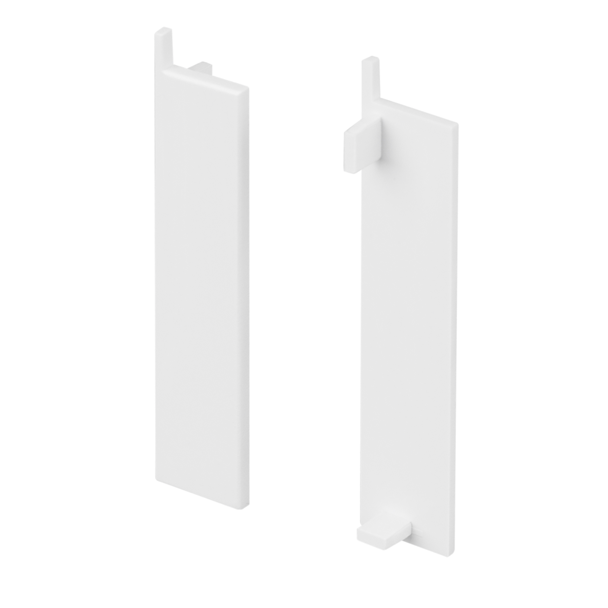 Заглушка PLINTUS-H58-F WHITE 046161 - Пара глухих заглушек для профиля PLINTUS-H58-F белого цвета. Материал пластик.  В комплекте 2 шт., цена за 1 комплект.