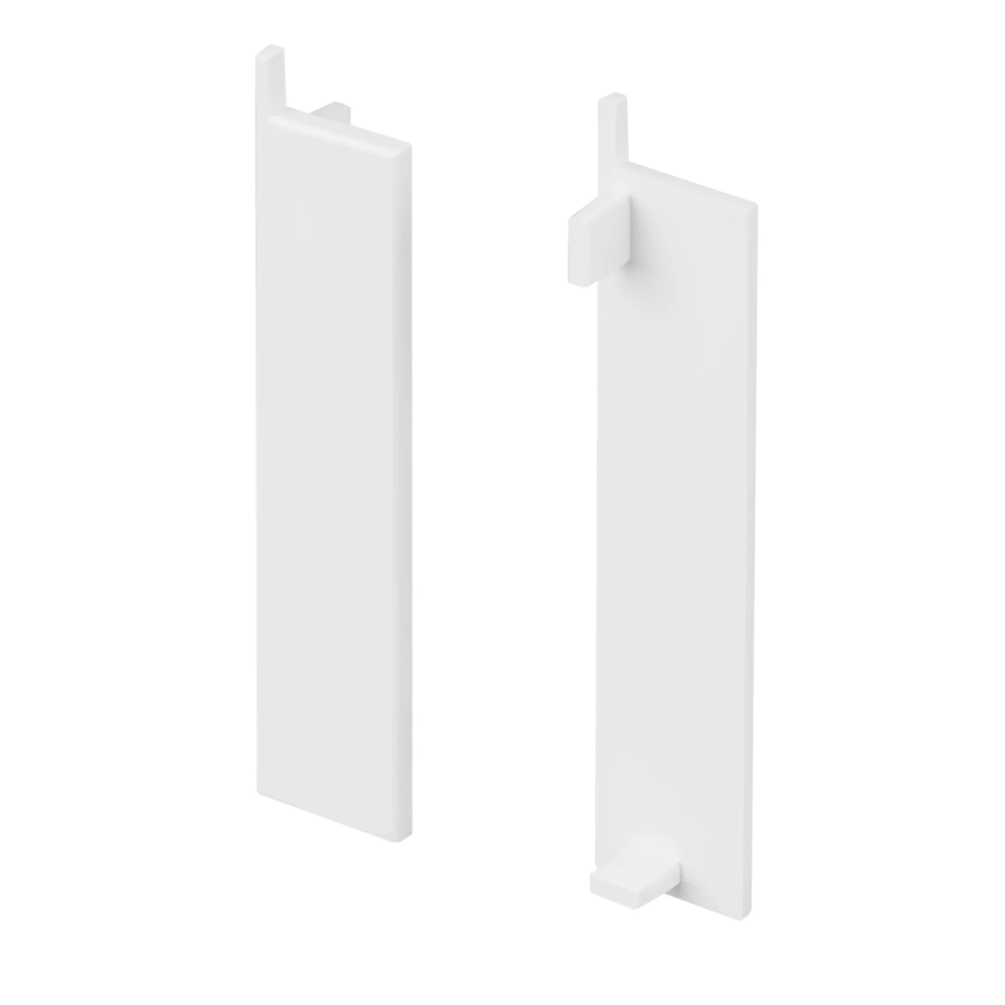 Заглушка PLINTUS-H58-F WHITE 046161 - Пара глухих заглушек для профиля PLINTUS-H58-F белого цвета. Материал пластик.  В комплекте 2 шт., цена за 1 комплект.