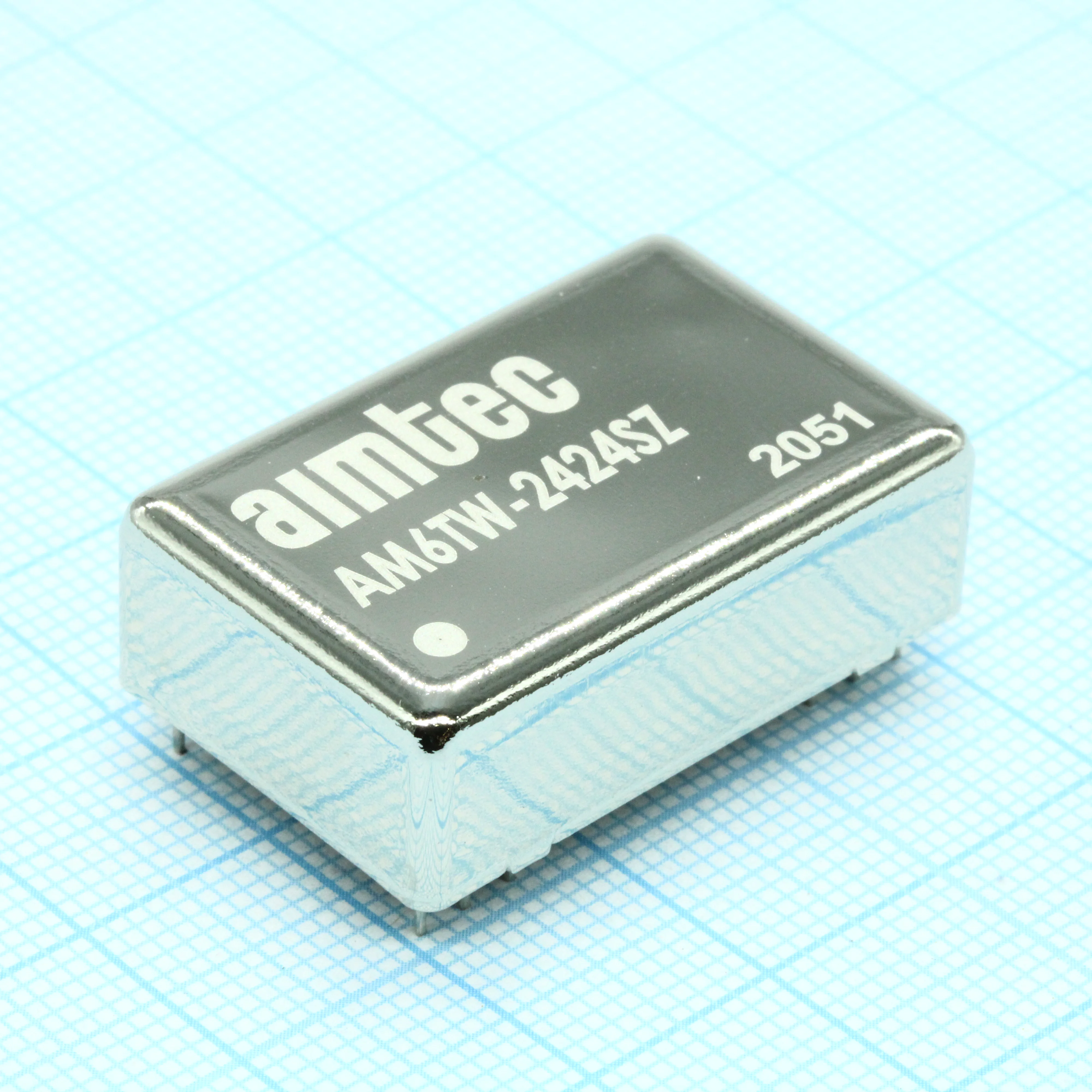 AM6TW-2424SZ - DC/DC, 6Вт, вход 9…36В, выход 24В/0.25А, изоляция 1500В DC, КПД 82%, максимальная емкостная нагрузка не более 68мкФ, DIP24, 31.75x20.32x10.16мм, -40…85°C, металл