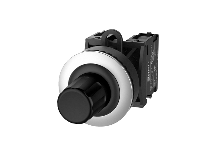 Кнопка "СТОП" (черная) TS2520-0RL60-S10 - Нажимная кнопка "СТОП", с блокировкой, без подсветки, утопленное алюминиевое переднее кольцо, с мгновенным нажатием, с контактной группой 1NO, диаметр головки кнопки 36 мм, диаметр посадочного отверстия: 22 мм, цв