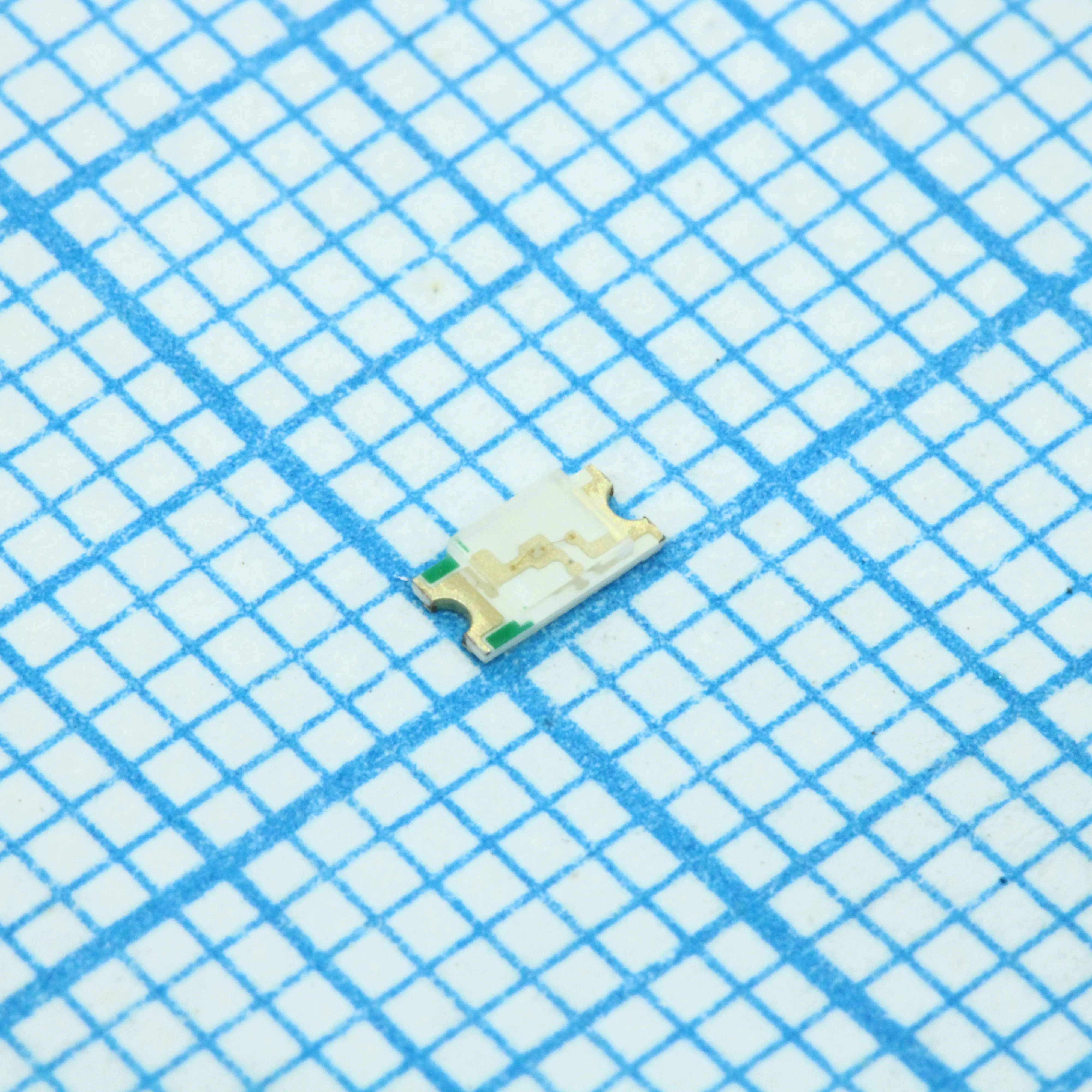 HL-PC-3216H203BC - Светодиод smd 3,2х1,6мм/синий/470нм/210-280мкд/2.8-3.4v, If=20mA/прозрачный/130°