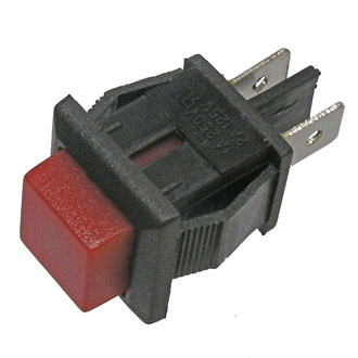 PBS-15B OFF-(ON) КРАСНЫЙ - Кнопочный переключатель PBS-15B, OFF-ON ,красный