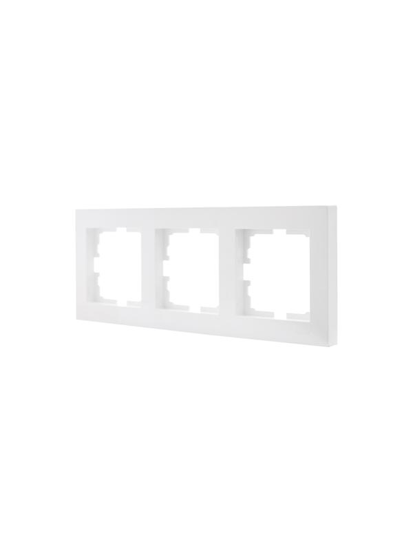 Рамка 3-местн. горизонт. VESNA бел. 742-0200-148