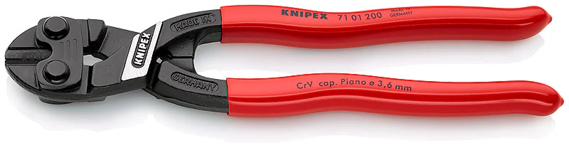 Болторез KN-7101200 - Компактный болторез CoBolt® с улучшенной режущей способностью, прецизионные режущие кромки для мягкой и твердой проволоки, а также рояльной струны, длина 200мм