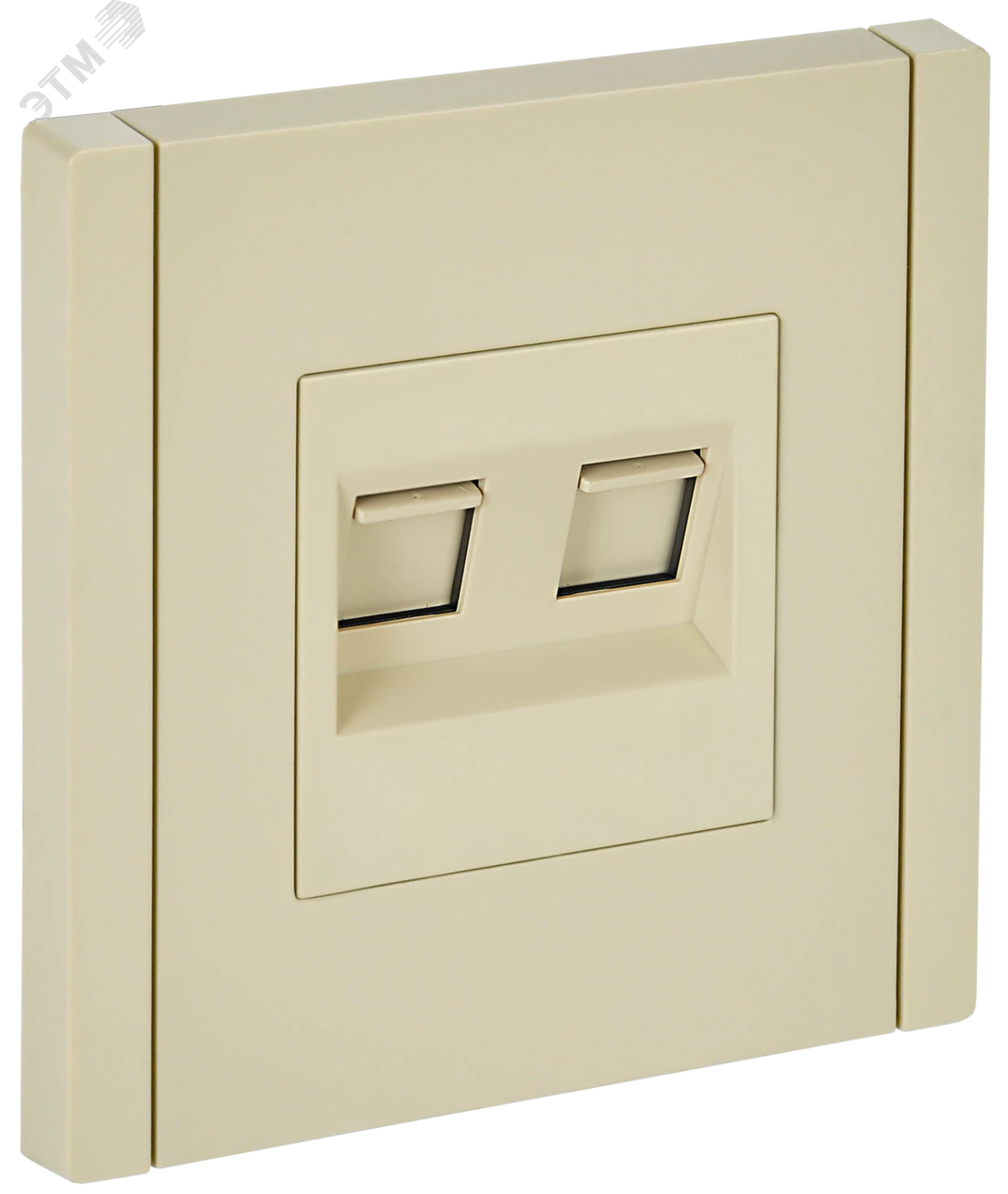 FORTE&PIANO Розетка компьютерная двойная RJ45 кат.5E FP433 ваниль IEK FP-K20-1-K10