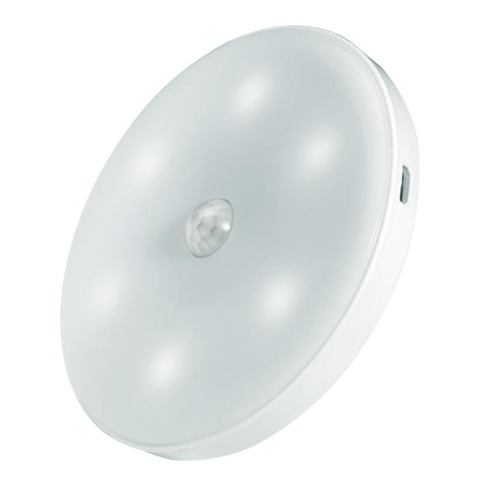 Светильник светодиодный TS8-L1W-Accu 6 LED беспроводной PIR-датчик магнитное крепление литиевый аккум. зарядка USB 5037649