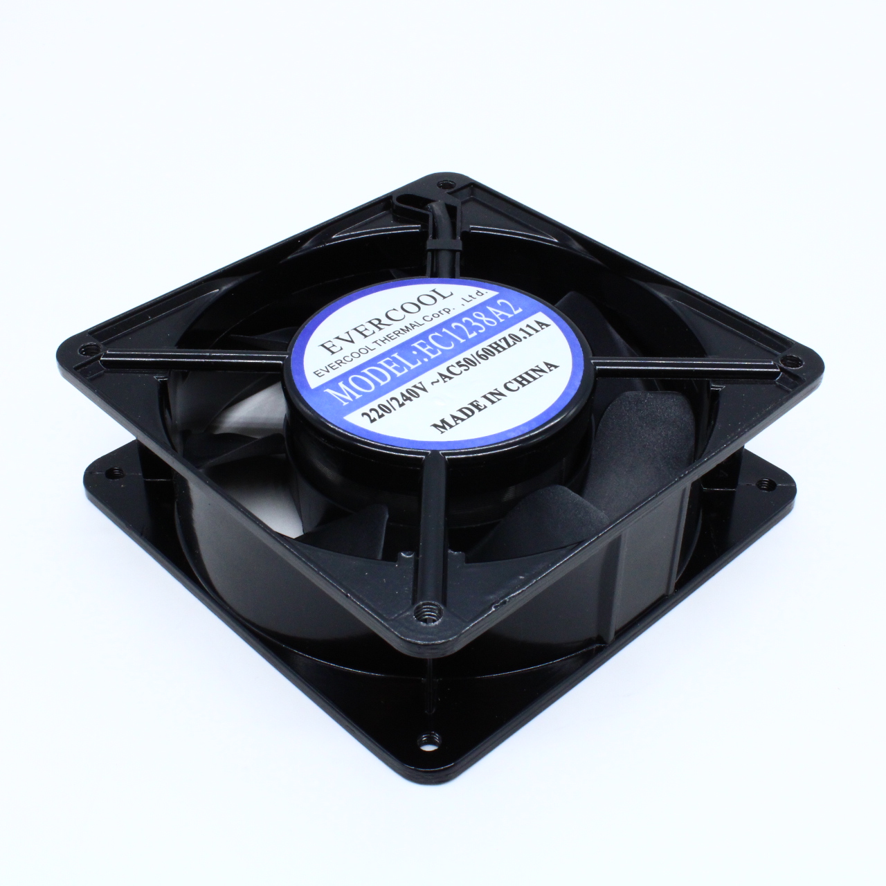 EC1238A2HSL-7 - Вентилятор 220В AC, 16W, 2500об/мин., 120x120х38мм, 162.24м3/час, 40дБ, подшипник скольжения, тип вывода - провод