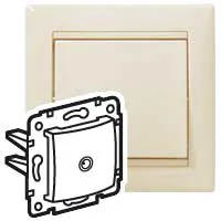 Розетка TV оконечная слоновая кость VALENA DIY