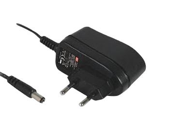 GSM06E07-P1J - AC-DC, 6Вт, сетевой адаптер, выход 7.5В/0.8А, вход 85...264В AC, 47...63 Гц, 32x66x42.5мм, 0...+50°C, для медицинского применения