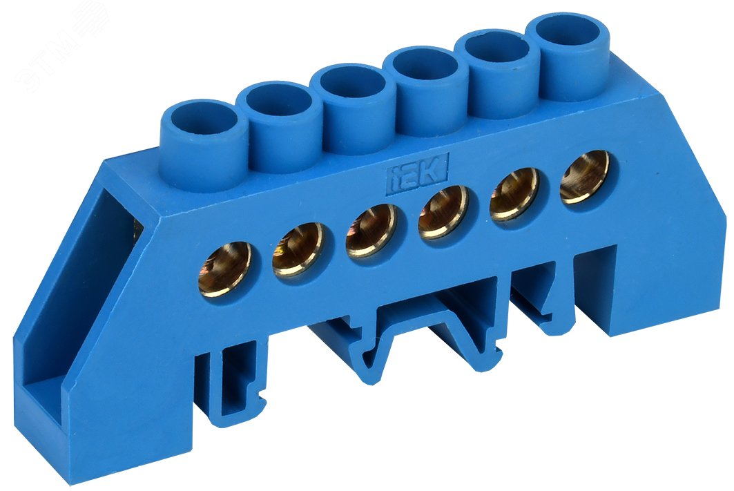 Шина нулевая в комб. DIN-изол. "Стойка" ШНИ-8х12-6-КС-С YNN10-812-6DP-K07