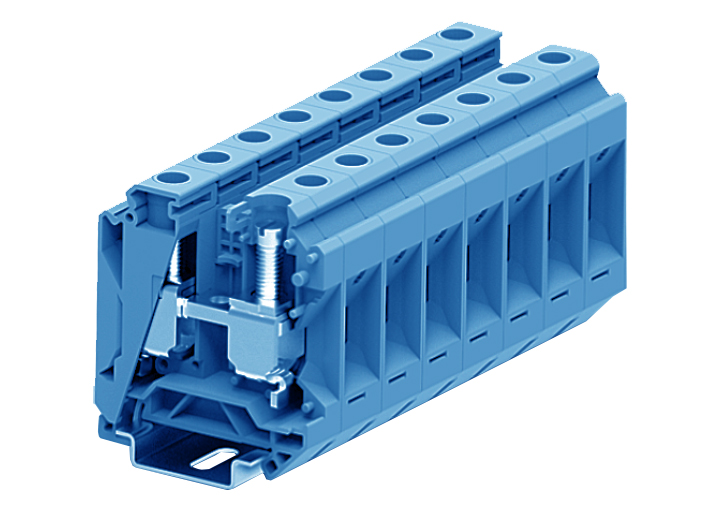 Проходная клемма 335992 - Проходная клемма, SUK 1-1, тип фиксации провода: винтовой, номинальное сечение: 35 мм кв., 125A, 1000V, ширина: 16 мм, цвет: синий, тип монтажа: DIN 35