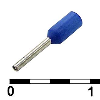 DN00206 BLUE (0.75X6MM) - Наконечник на кабель DN00206, синий, 0.75x6 мм