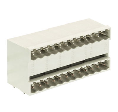 Вилка Wiecon 8113 SEG/12/24 W OB - Вилочный разъем, горизонтальный, на плату, шаг 5 мм, 2 этажа, 12 полюсов, фиксация на плате пайкой, 400V, 10А, без маркировки, цвет: серый, серия 8113 SEG G