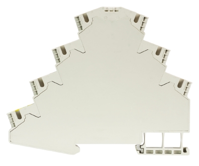 Клемма этажн. заземл. WKF 4 3D/SL - Клемма для подключения эл.двигателей, этажная, тип фиксации провода: пружинный, номинальное сечение: 4 мм кв., 28V, 800V, ширина: 6 мм, цвет: серый, тип монтажа: DIN 35