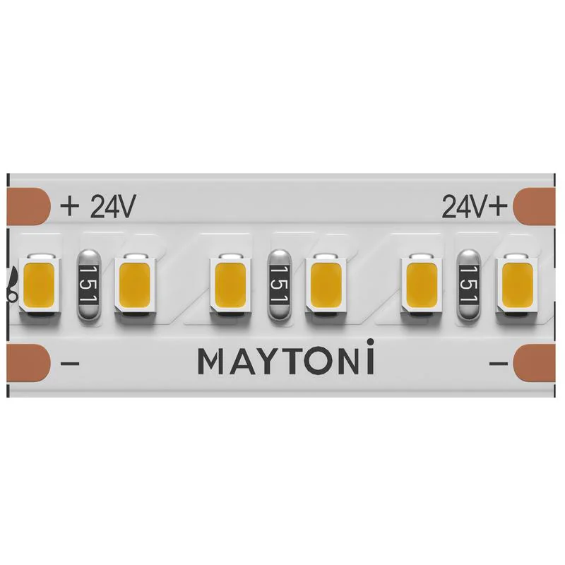 Лента светодиодная 24В 2216 8Вт/м 3000К IP20 (уп.5м) Maytoni 201061
