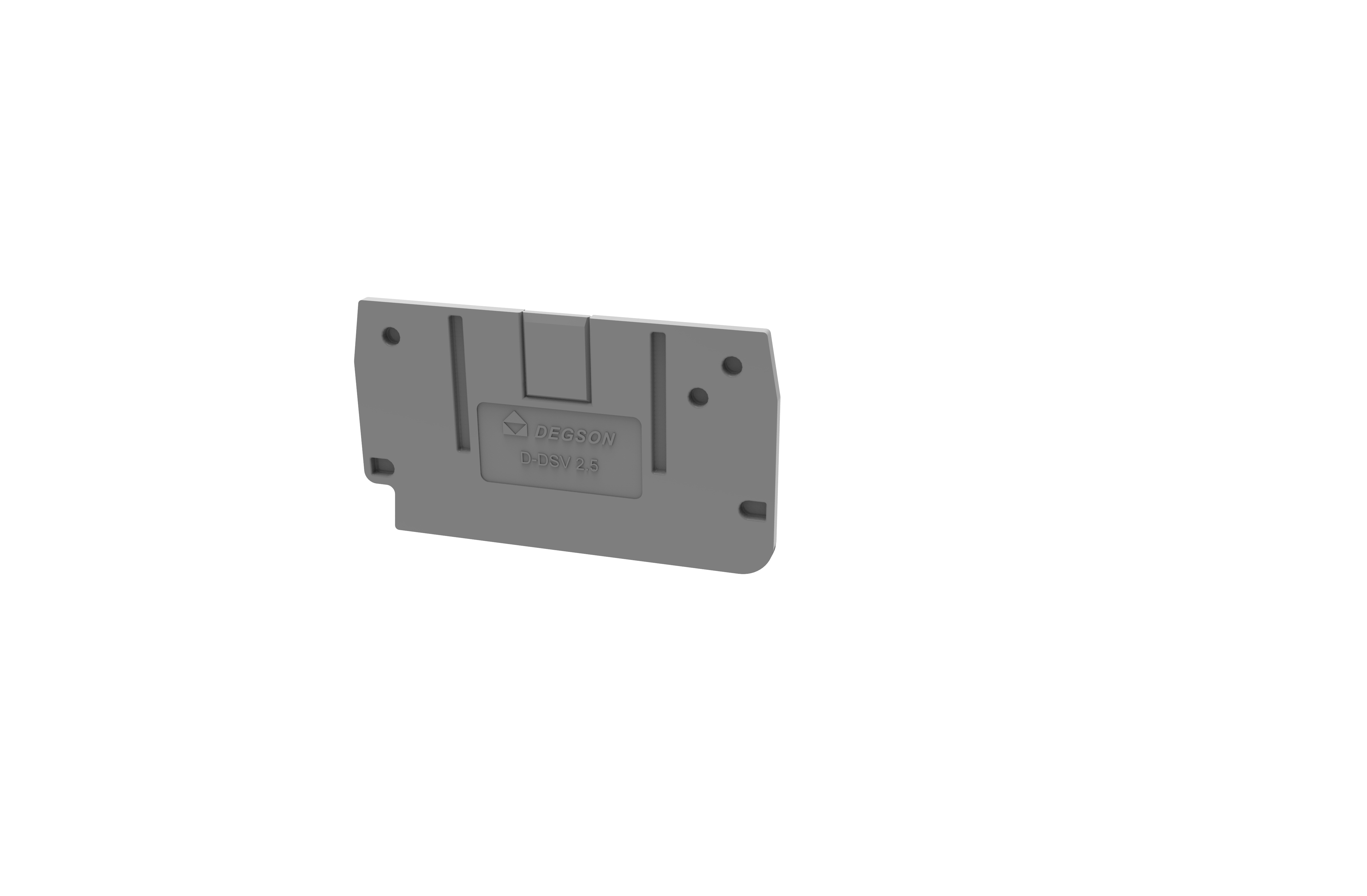 Торцевая крышка D-DSV2.5-01P-11 - Торцевая крышка, для клемм DSV2.5..., цвет: серый