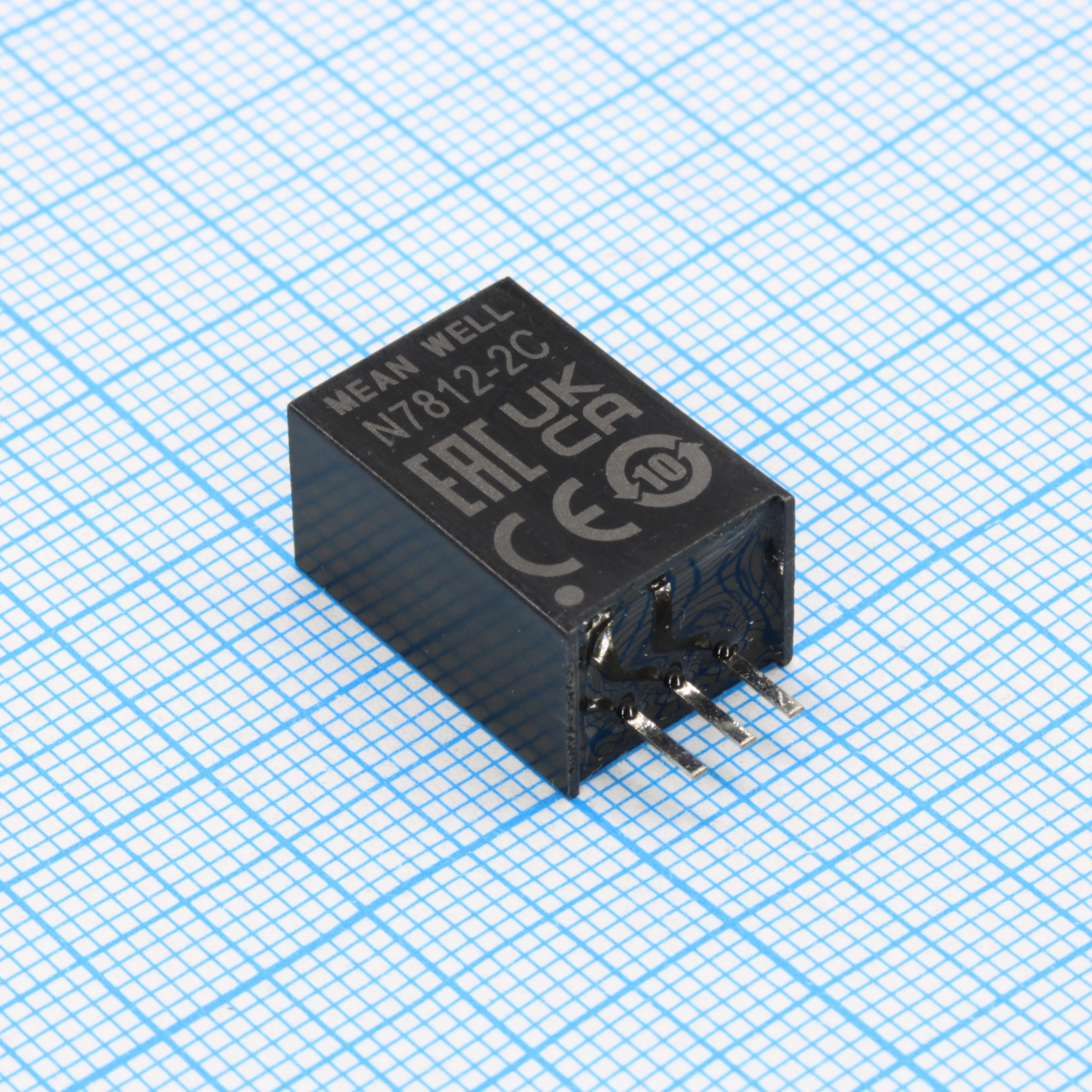 N7812-2C - Преобразователь DC/DC, 24Вт, без гальванической развязки, вход 16…32В, выход 12В/2А или -12В/0.6А, SIP3, прямые выводы, 17.5x9x11,5мм, -40…+85°С