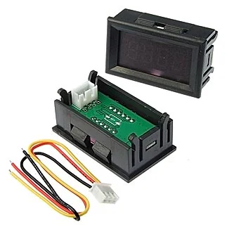 0-33,00VDC GREEN (45X26MM) - Вольтметр DC 0-33В LED зеленый
