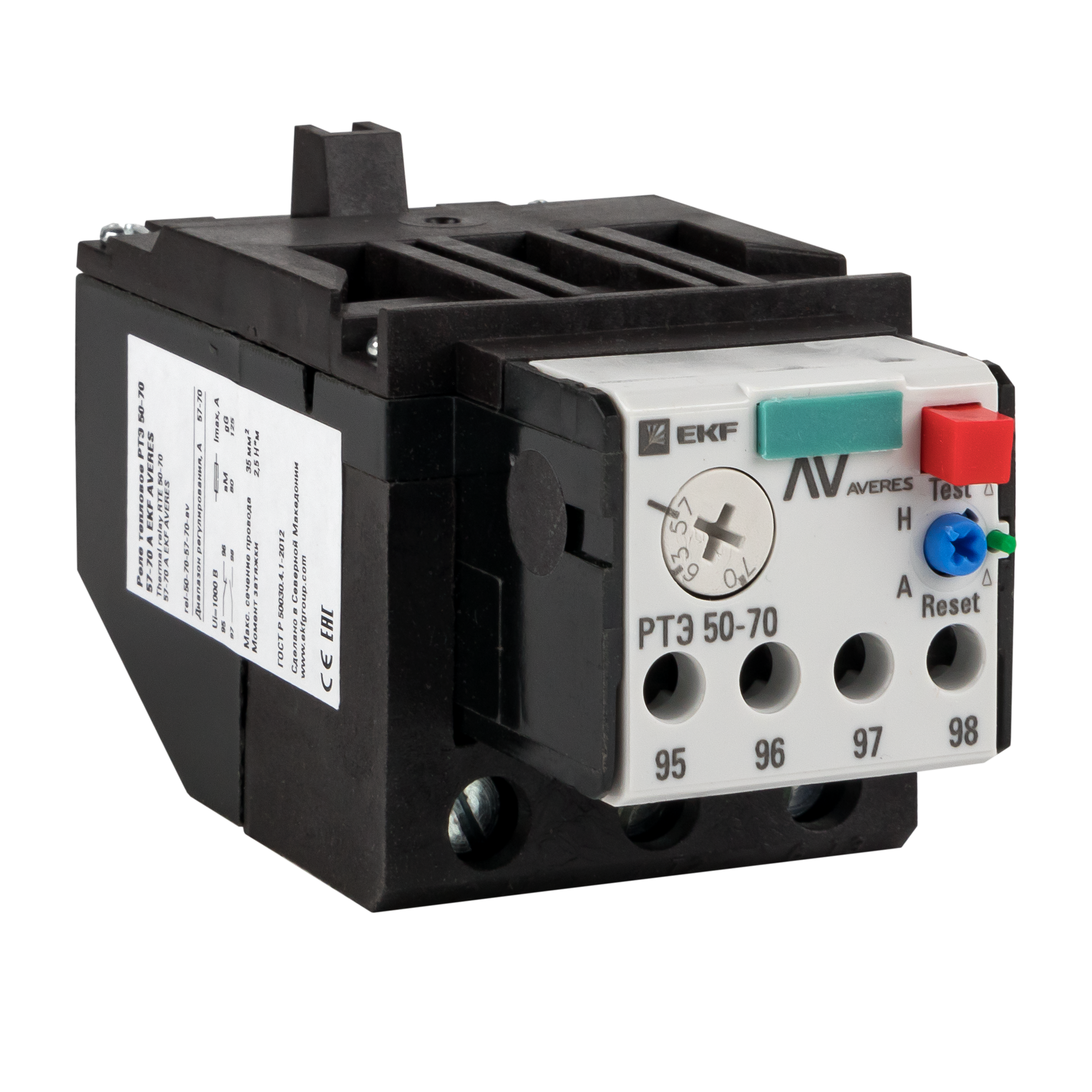 Реле тепловое РТЭ 50-70 16-25А AVERES rel-50-70-16-25-av
