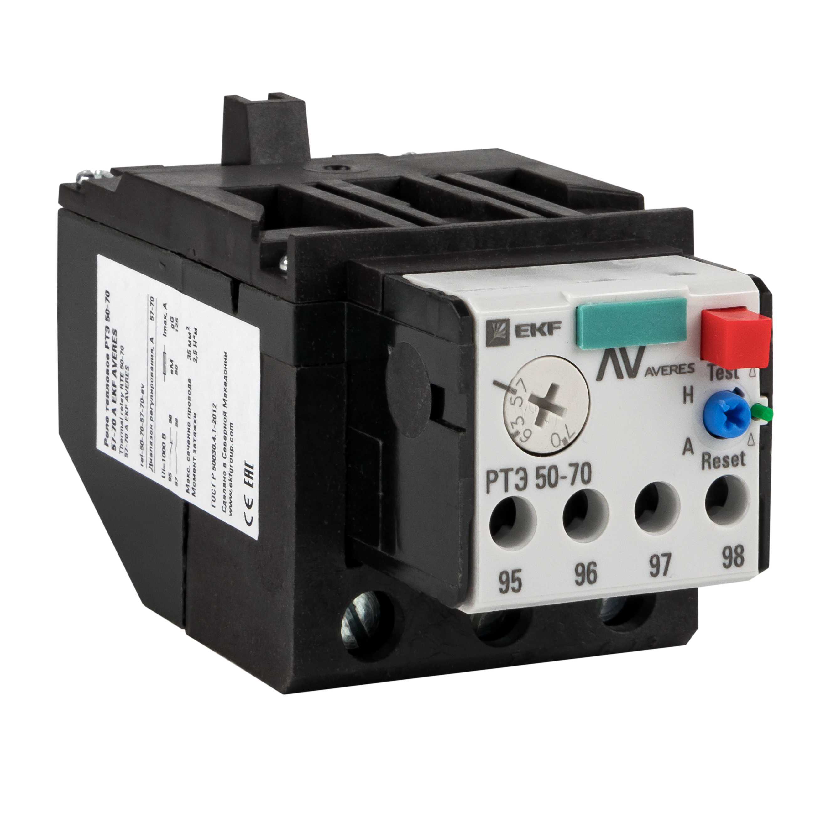 Реле тепловое РТЭ 50-70 16-25А AVERES rel-50-70-16-25-av