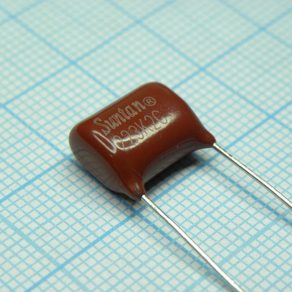 TS02002G223KSB0D0R - Конденсатор металлоплёночный полиэтилентерефталатный 0.022мкФ 400В ±10% (13х7х11мм) шаг выводов 10мм 85°С россыпь