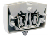 Клемма MINI UJ5-2.5WNE - Мини клемма, серия E, тип фиксации провода: пружинный, номинальное сечение: 2,5 мм кв., 24A, 800V, ширина: 6 мм, цвет: серый, стандарт GB/T14048.1, тип монтажа: якорный