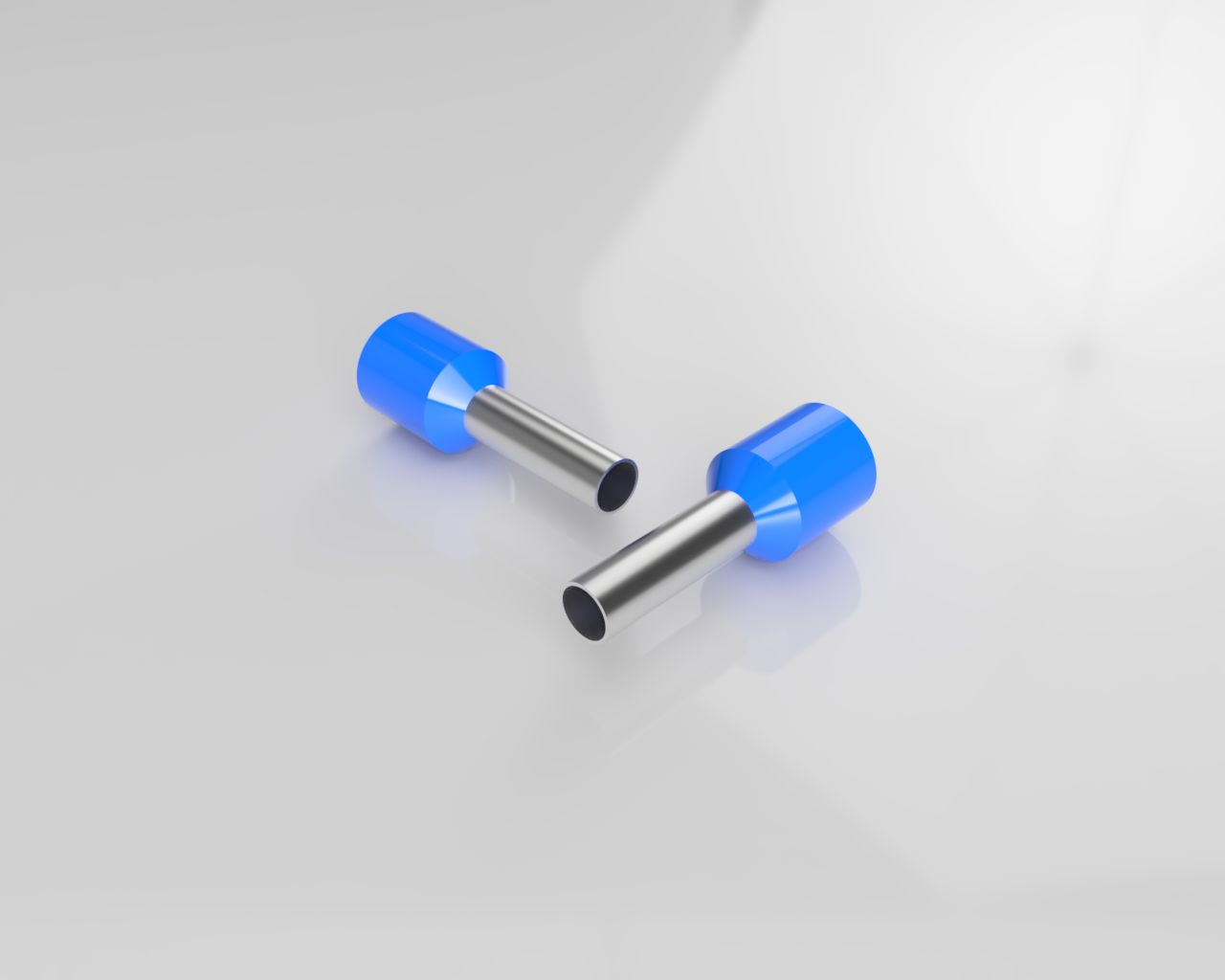 Наконечник 06.600.2527.0 - Наконечник кабельный, трубчатый, изолированный, S=2.5мм, L=14мм, синий