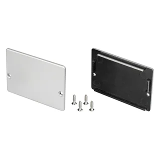 Заглушка для SL-LINIA45-FANTOM глухая 027299 - Заглушка глухая для профиля SL-LINIA45-FANTOM. Материал пластик, серый.  В комплекте 10 заглушек, 20 шурупов.  Цена за 1 заглушку и 2 шурупа.