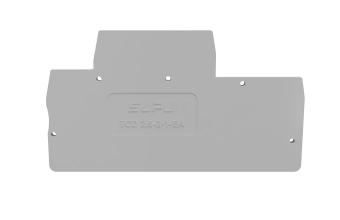 Торцевая крышка TCD2.5-2-1-GY-EA - Торцевая крышка для клемм TCD2.5-2-1..., цвет: серый
