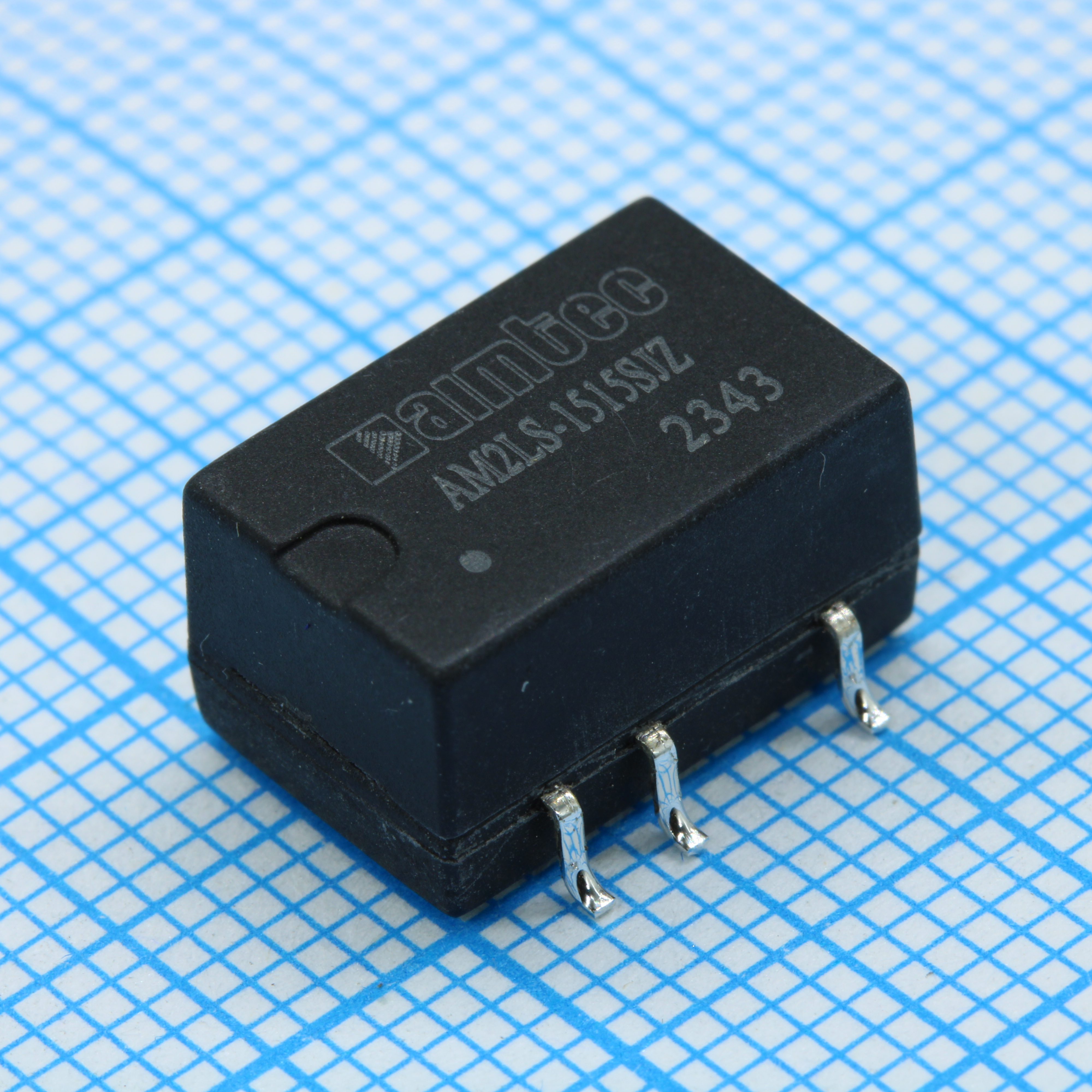 AM2LS-1515SJZ - DC/DC, 2Вт, вход 13.5…16.5В, выход 15В/0.013…0.133А, изоляция 1500В DC, КПД 84%, максимальная емкостная нагрузка не более 560мкФ, для поверхностного монтажа, 13.2x11.4x7.25мм, -40…105°C, пластик