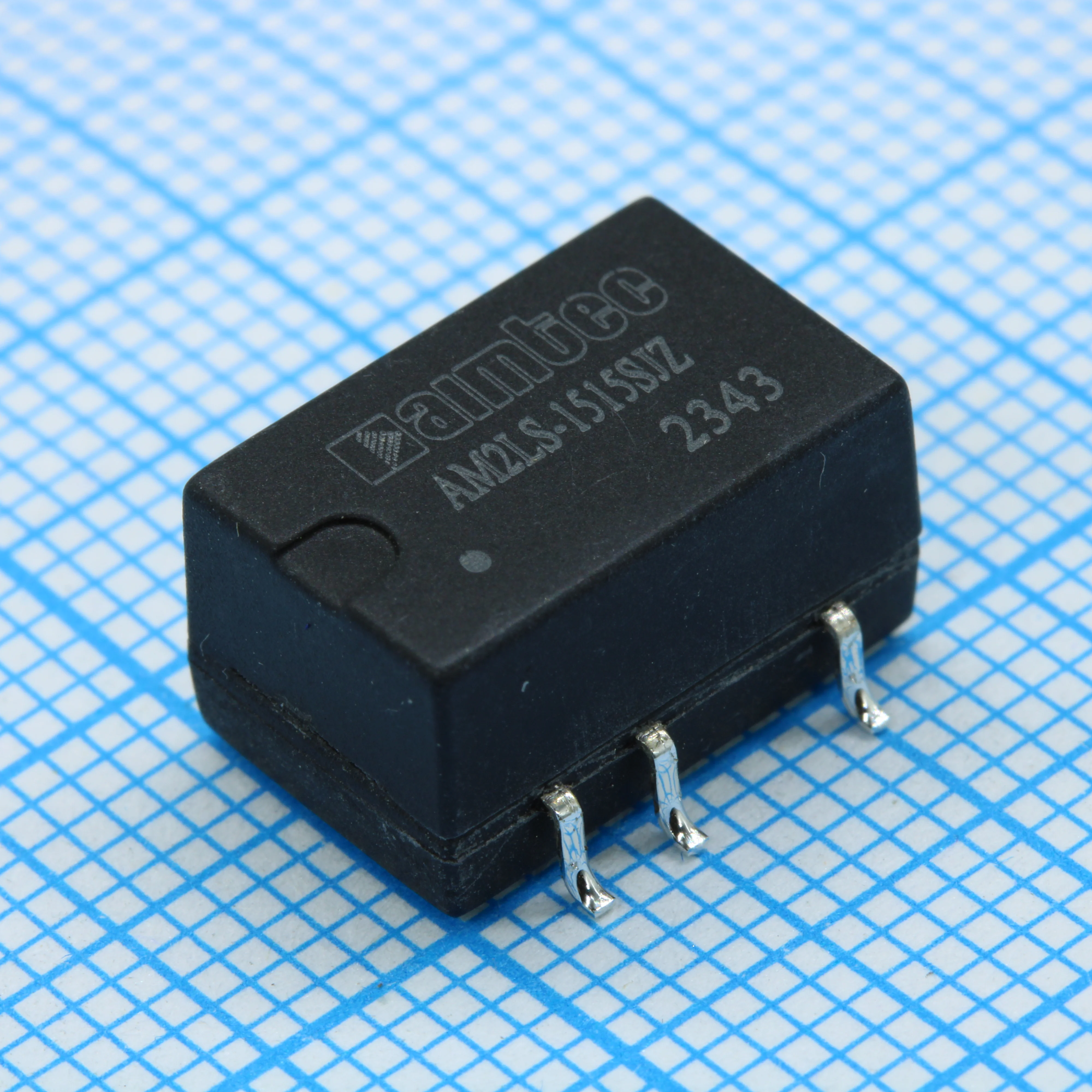 AM2LS-1515SJZ - DC/DC, 2Вт, вход 13.5…16.5В, выход 15В/0.013…0.133А, изоляция 1500В DC, КПД 84%, максимальная емкостная нагрузка не более 560мкФ, для поверхностного монтажа, 13.2x11.4x7.25мм, -40…105°C, пластик