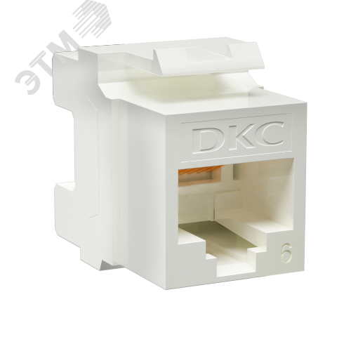 Модуль Keystone RJ45 CAT6 неэкранированный(UTP), 180 градусов, белый(форм-фактор A10) RNK6U180WH