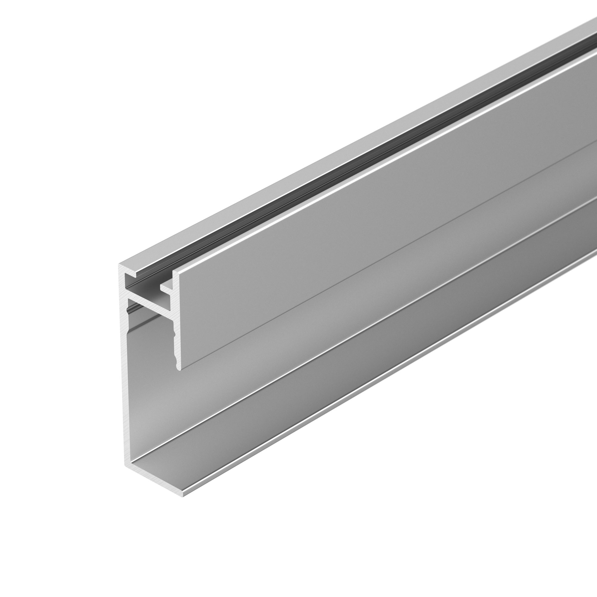 Профиль PLINTUS-H35-F-2000 ANOD 046858 - Алюминиевый анодированный профиль-плинтус для светодиодных лент и линеек. Габаритные размеры (LхWхH): 2000x11,2x34,4 мм. Ширина площадки для ленты 8,2 мм. Аксессуары приобретаются отдельно. Цена за метр.