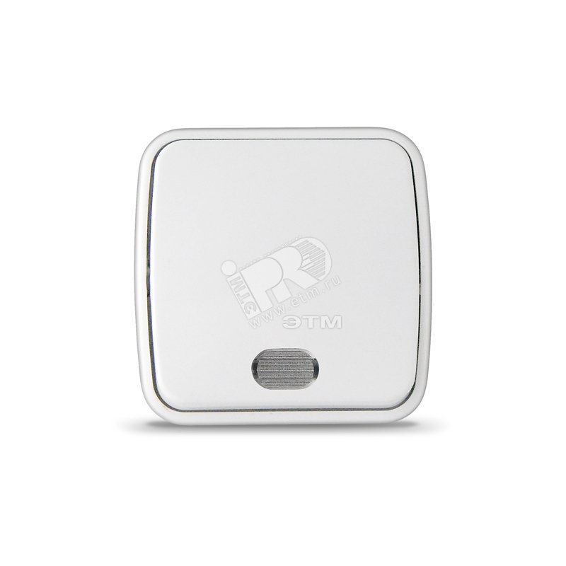 Выключатель Электра одноклавишный с подсветкой белый 0019