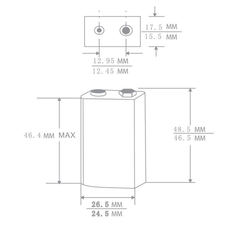 Элемент питания алкалиновый "крона" 6LR61 9В Alkaline BL-1 (блист.1шт) 11753