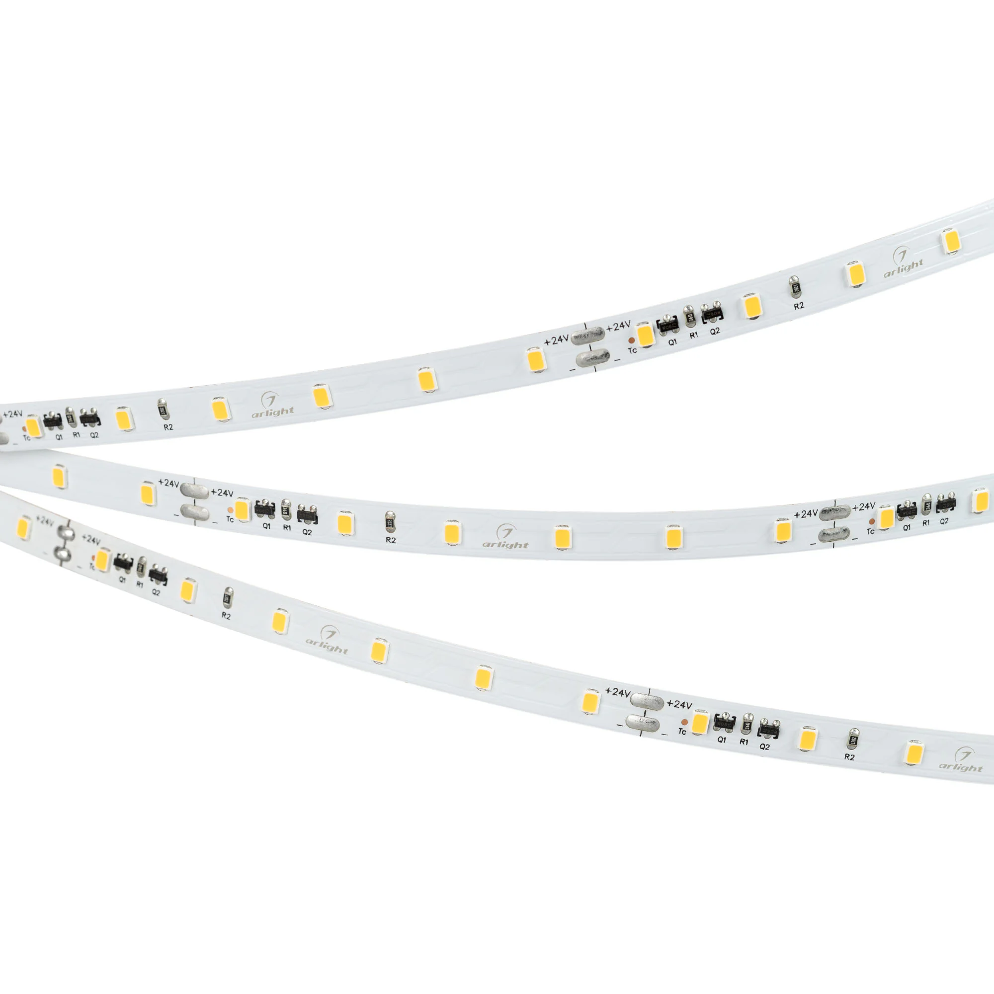 Лента IC-A60-8mm 24V Day5000 (4.8 W/m, IP20, 2835, 10m) 037955 - Светодиодная лента IC-A60, открытая IP20. Светодиоды 2835, 60 шт/м (600 шт на 10 м), белая плата, ширина 8 мм, скотч 3M. Цвет ДНЕВНОЙ 5000 K, цветопередача CRI>80, угол 120°. Питание 24 В, м