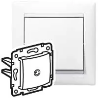 Розетка TV тип звезда белый VALENA DIY