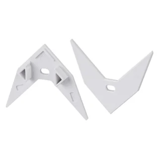 Заглушка ARH-DECORE-S12-EXT Square с отверстием 023893 - Заглушка с отверстием для профиля ARH-DECORE-S12-EXT Square, под квадратный экран.  Пластик, цвет - белый. Цена за шт.