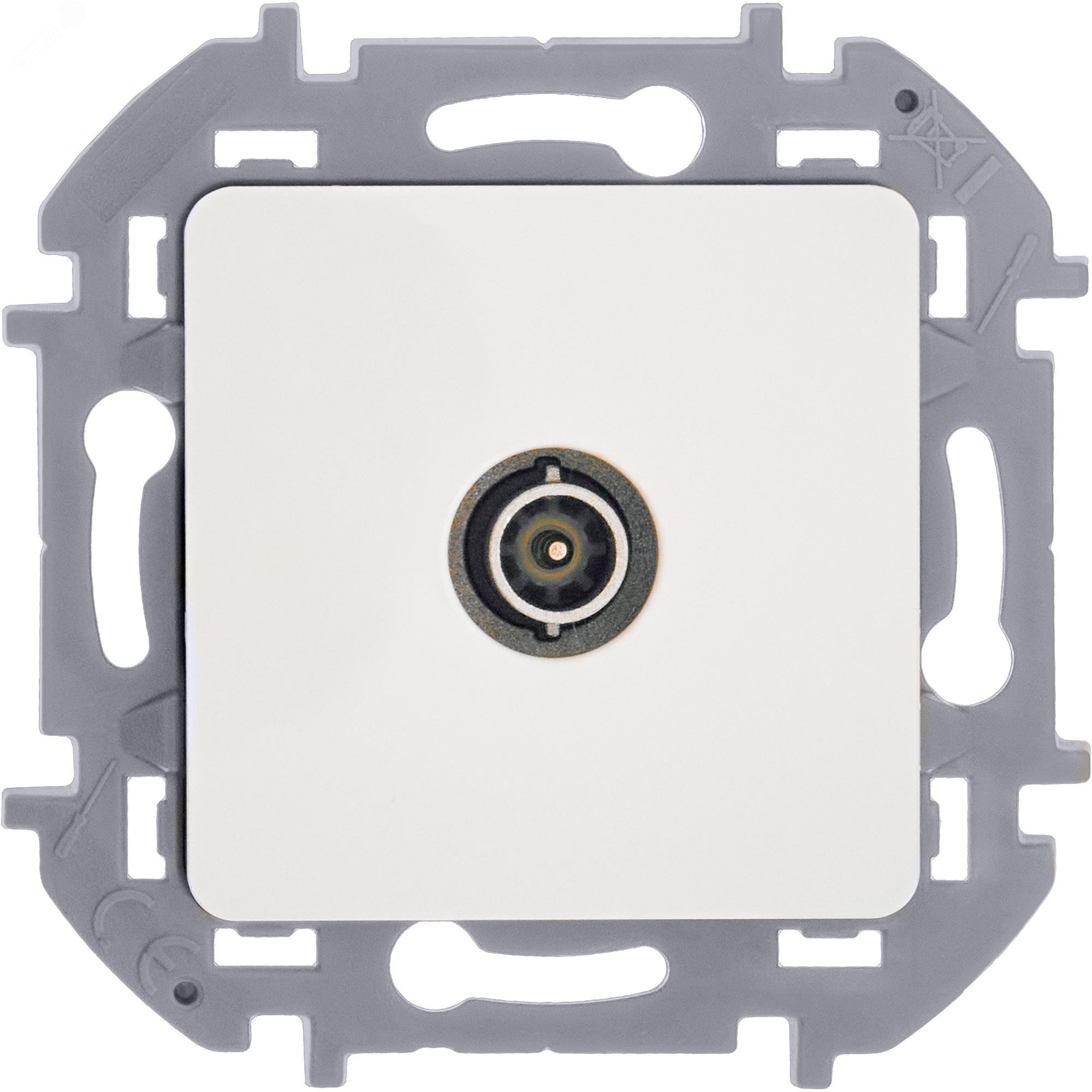 Розетка телевизионная проходная TV Inspiria 14дБ 5-862мГц механизм бел. Leg 673860