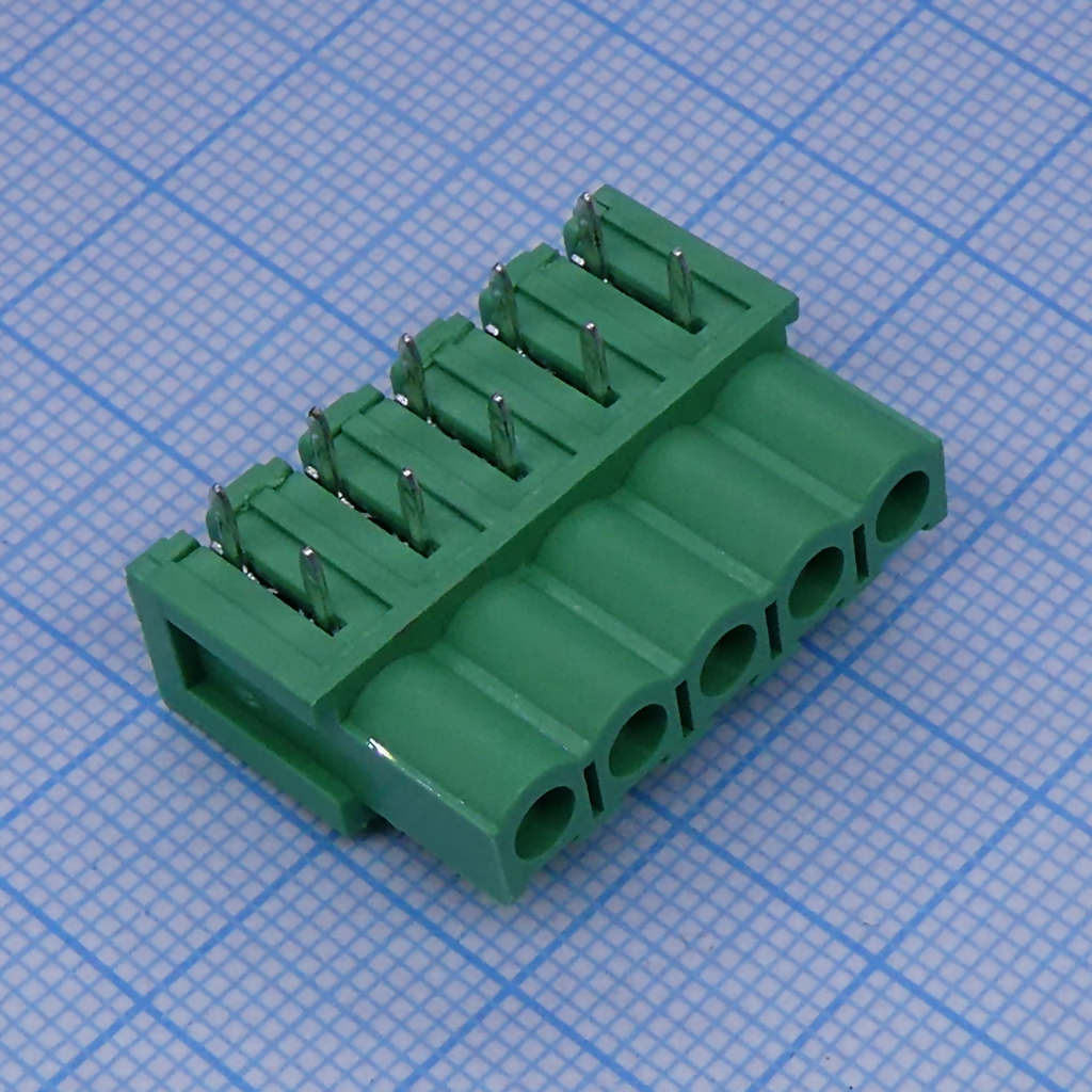2EDGA-5.08-05P-14-00A(H) - клеммный блок 5 контактов шаг 5.08мм на плату
