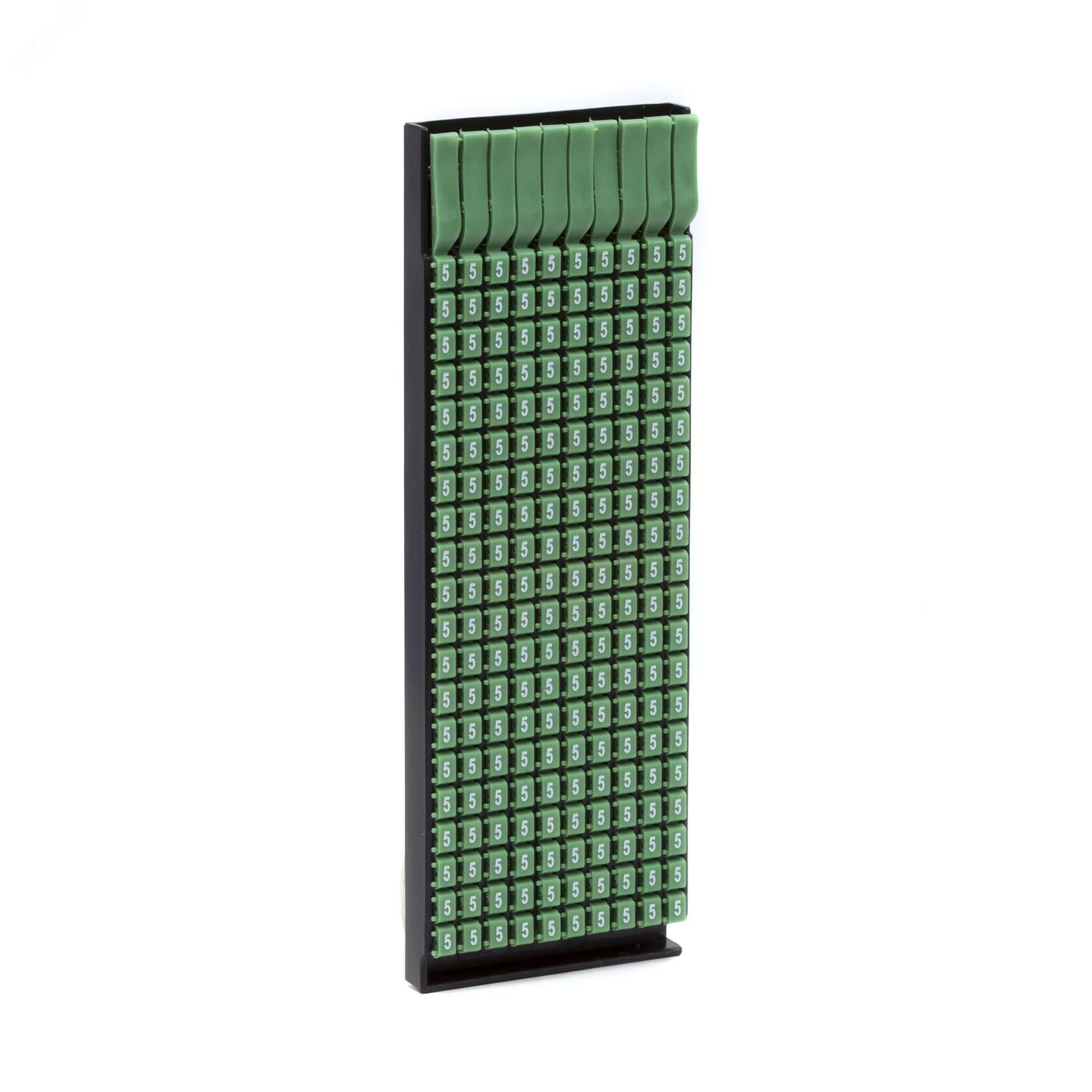 Маркер для кабеля сечением 4-6мм символ +5- MKF5S3